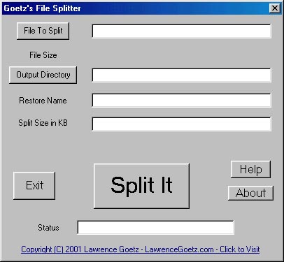 Goetz's File Splitter